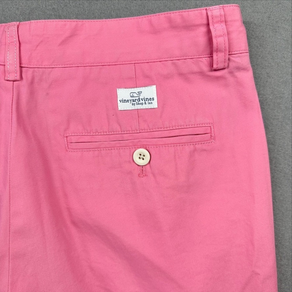 Vineyard Vines Chino Shorts Mens 30 Pink Breaker Cotton Flat Front 1H0213 - Picture 10 of 11